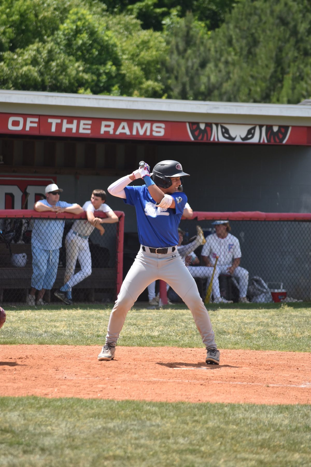 Carlos set in the batter's box during a baseball game